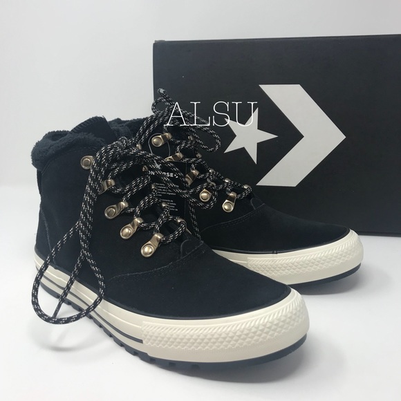 Converse Ctas Embers Boot Hi Suede Black W AUTHENT - Picture 2 of 8